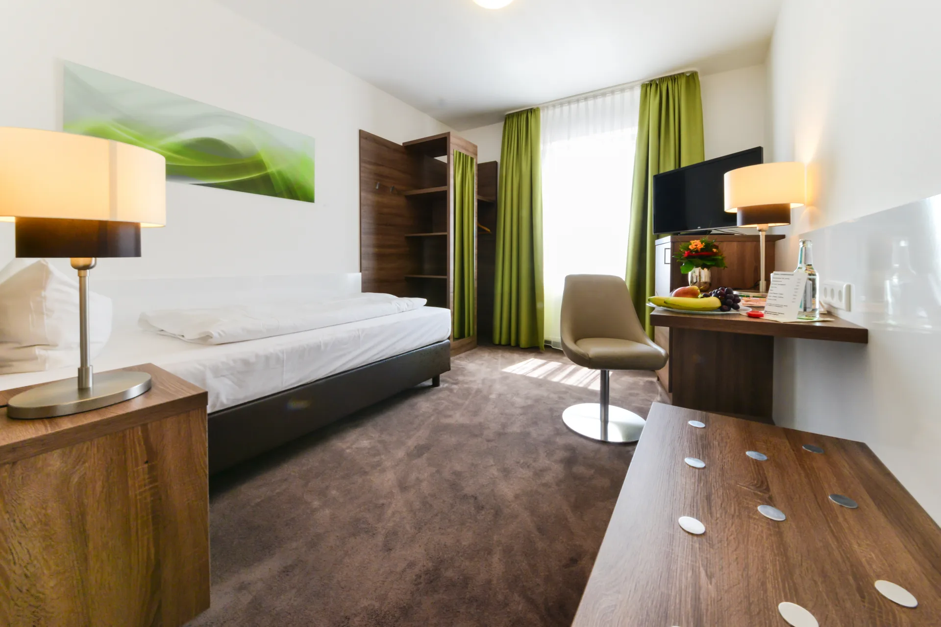 Einzelzimmer im Hotel Günter Lenting – kompakt und modern